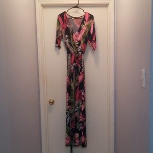 Mock Wrap Dress